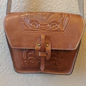Patricia Nash Tooled Leather Purse Crossbody